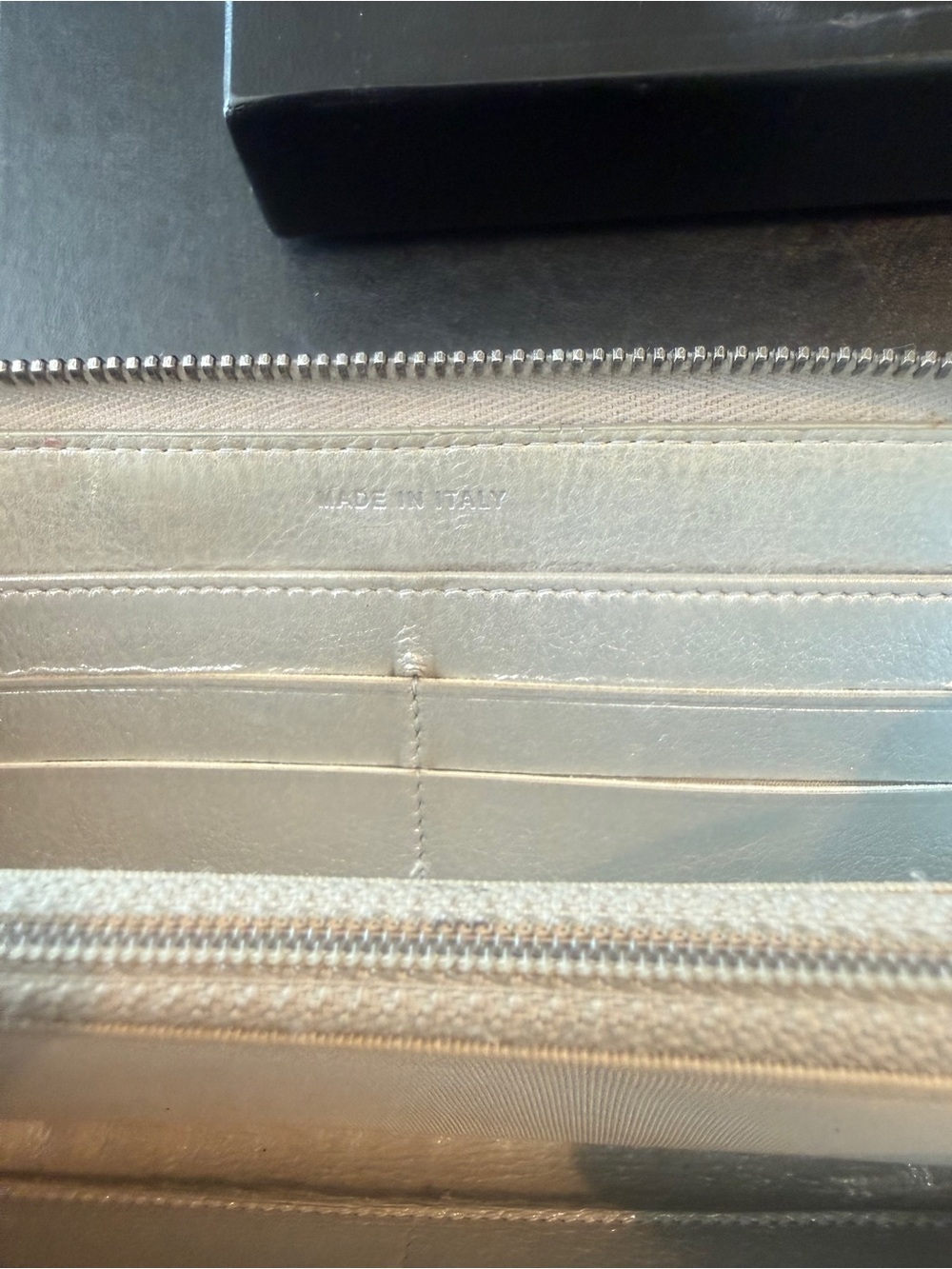 CHANEL Black Chevron Zip-Around Leather Lambskin Long Wallet with Silver CC Logo - Picture 16 of 16
